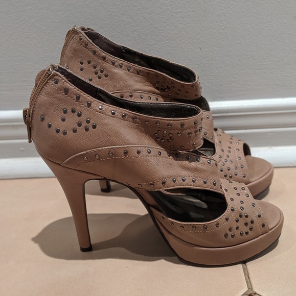 Studded stiletto heels, US size 7/ EUR size 37 - Picture 3 of 5
